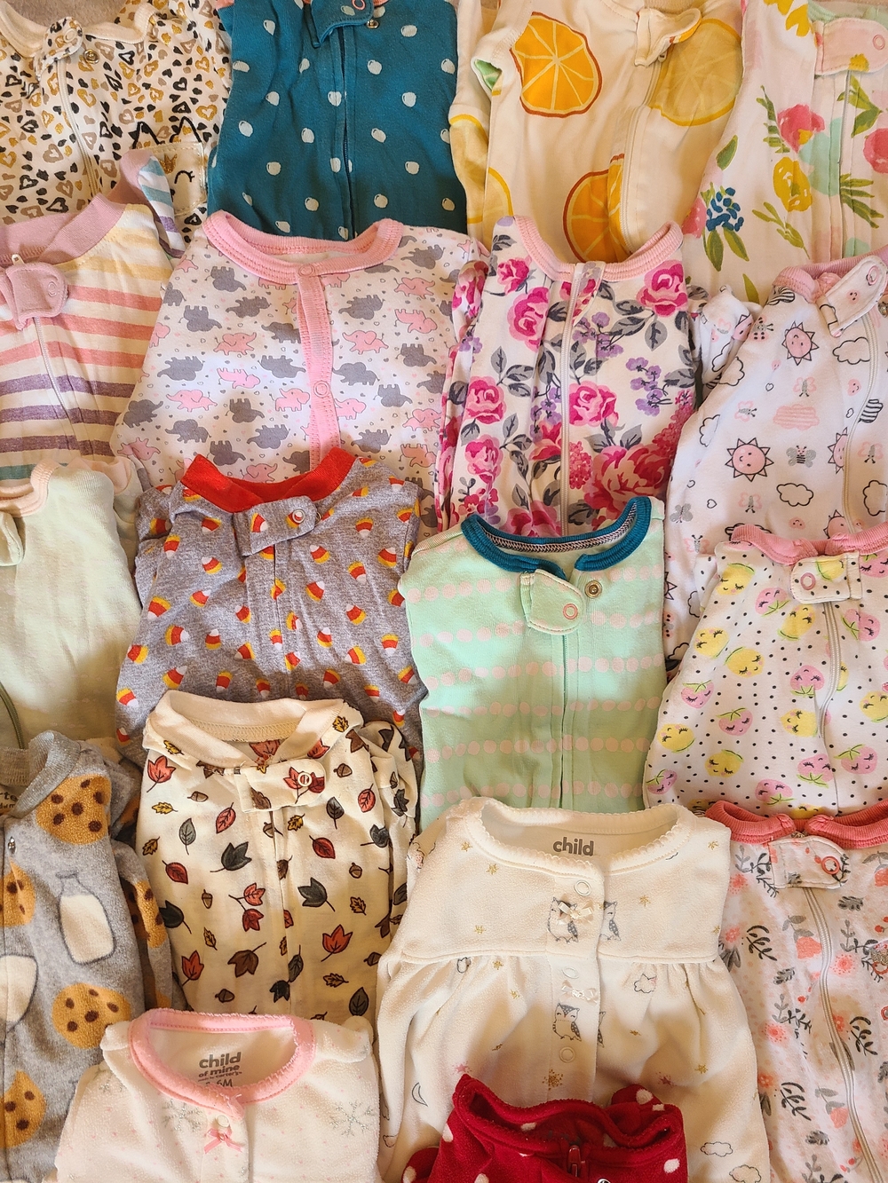 19pc Pajama Bundle- 3-6 Months